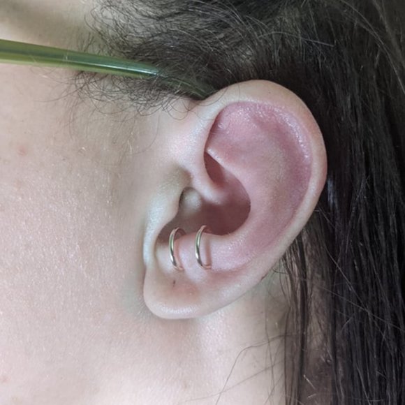Double Ear Cuff - Rose Gold. No Piercing - Picture 2 of 9
